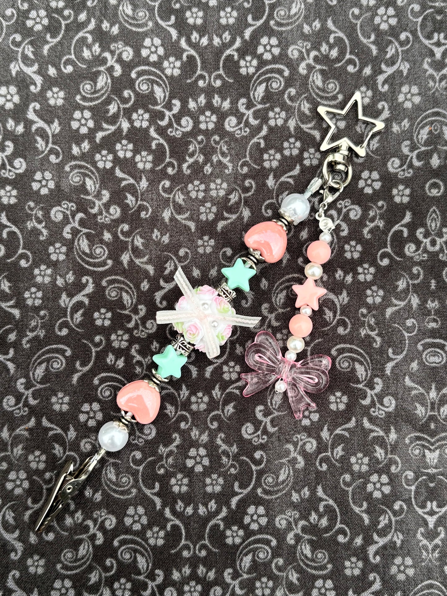 The Peachy Green Flora Roach Clip